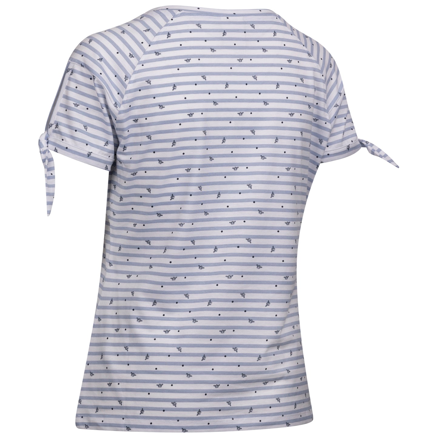 Penelope Women's Printed T-Shirt in Cool Blue Stripe