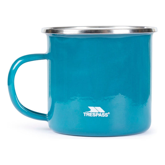 Rosen Enamel Coated Steel Camping Mug in Rich Teal