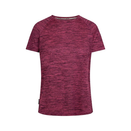 Selinne Women's Active T-Shirt in Cassis Marl
