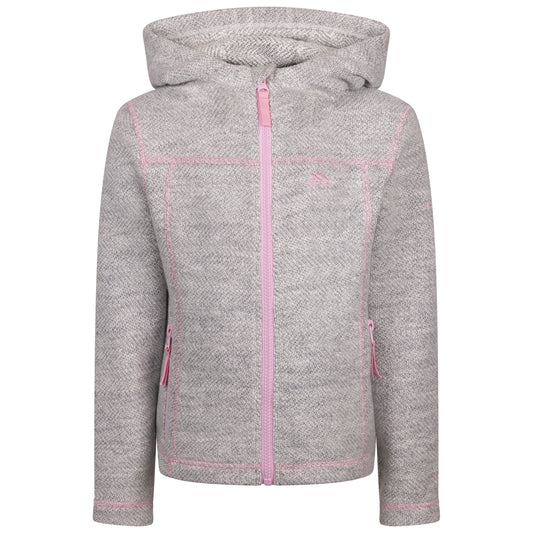 Shawna Girls Full Zip Fleece in White
