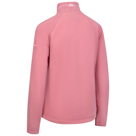 Skylar Womens 1/2 Zip Fleece Top in Pink Haze