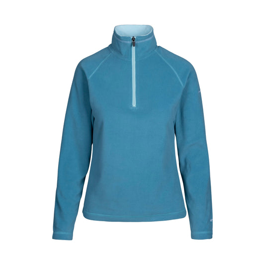 Skylar Women's Half Zip Fleece Top in Storm Blue