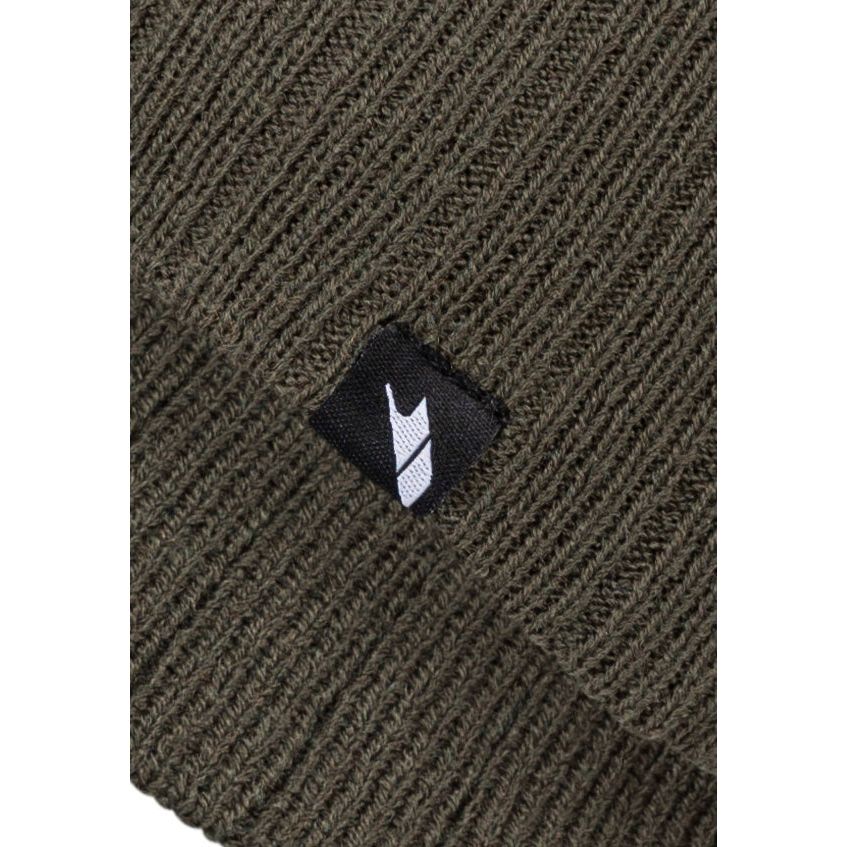 Stagger Mens Beanie Hat in Ivy Green
