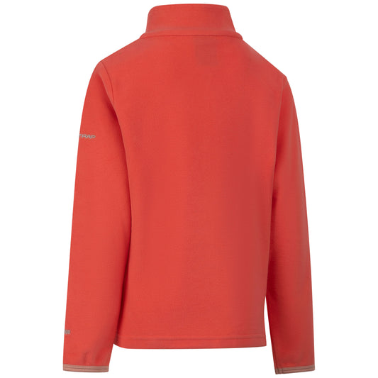 Sybil Girls Fleece Jumper in Soft Orange