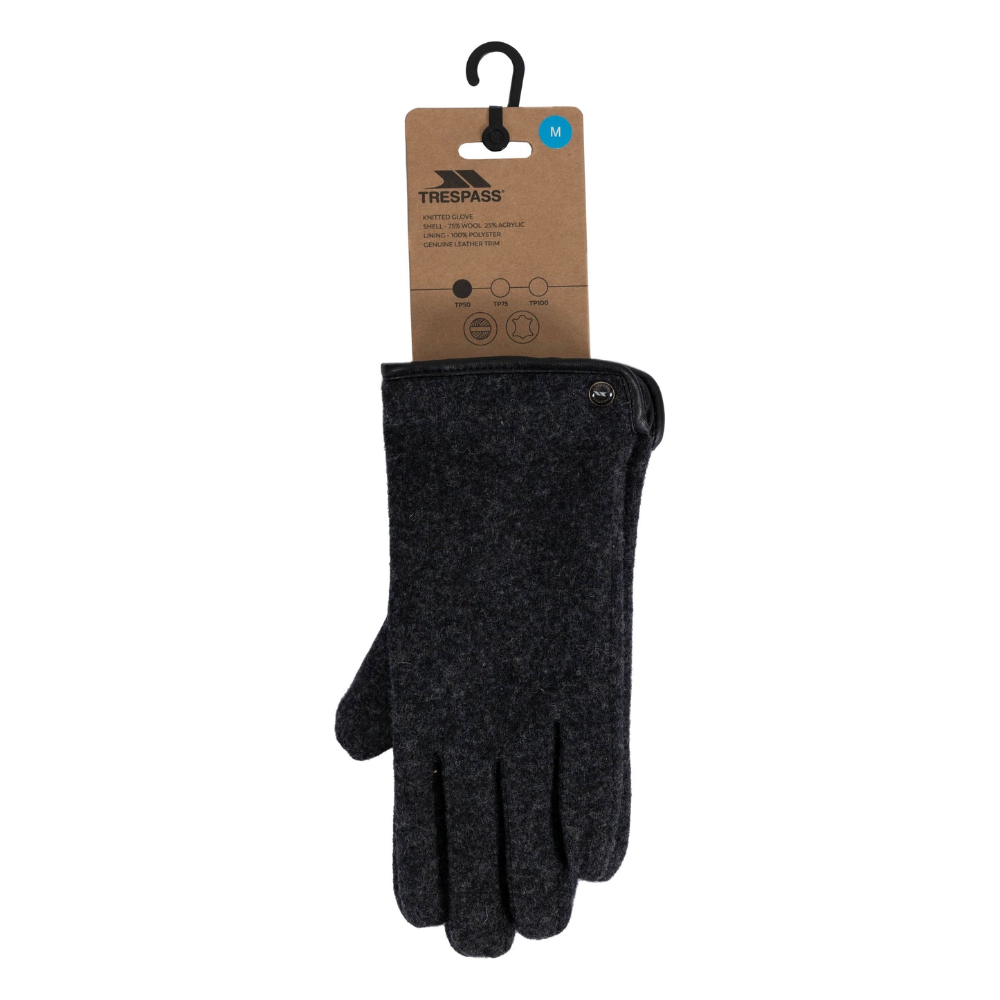 Tana Unisex Wool Gloves in Black