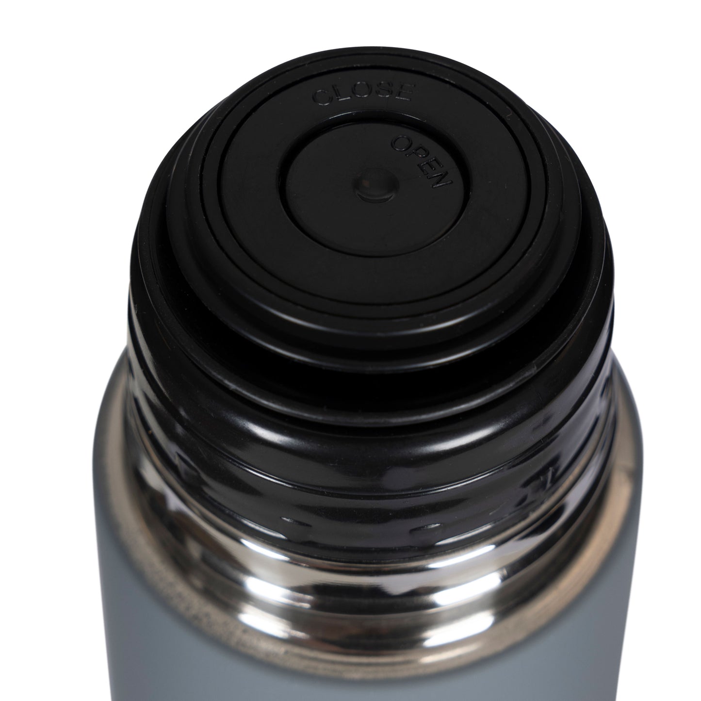 Torre Vacuumed Steel Flask in Grey