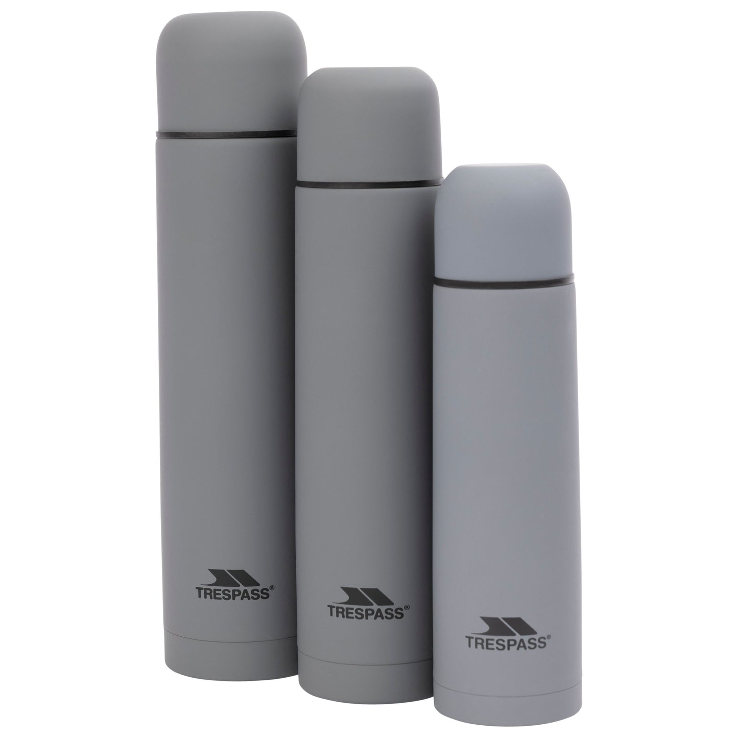 Torre Vacuumed Steel Flask in Grey