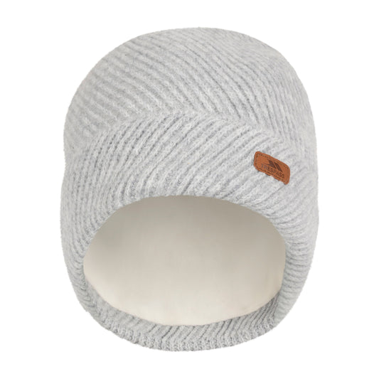 Twilla Women's Fleece Lined Knitted Hat in Grey Marl