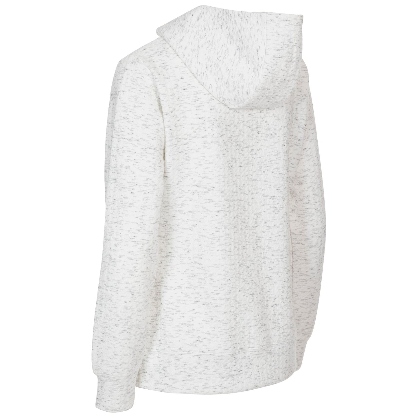 Winnie Womens Full Zip Fleece Hoodie in Ghost Marl