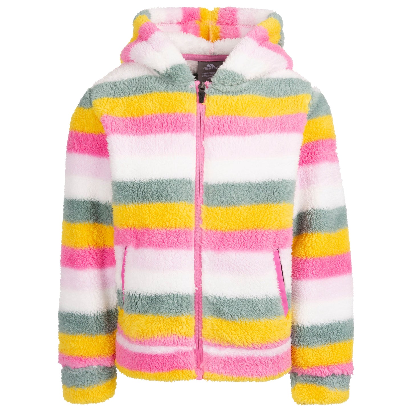 Wonderful Girls Fleece Jacket in Pale Pink