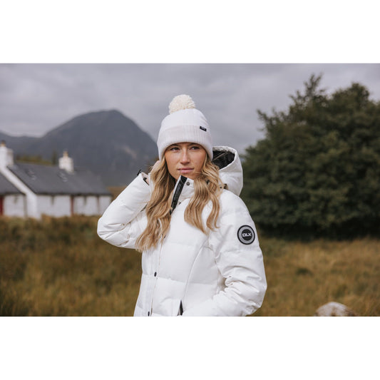 Lainey Women's DLX Longer Length Waterproof Down Jacket in White