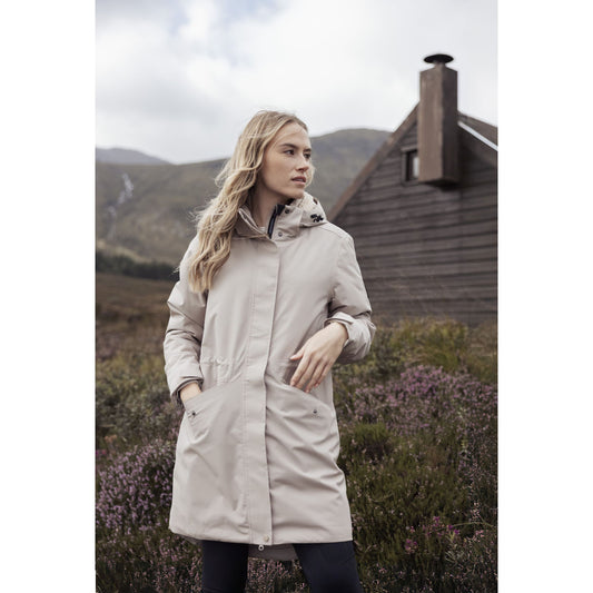 Deborah Women's Longer Padded DLX Jacket in Sand