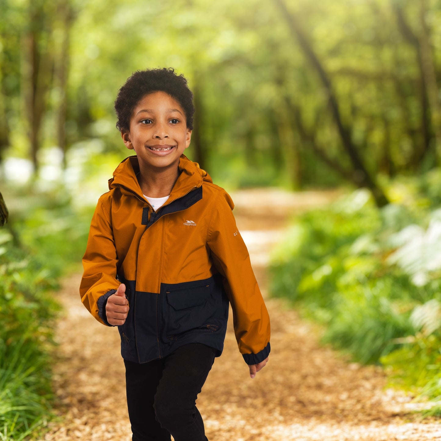 Zeppe Boys Unpadded Rain Jacket in Ginger