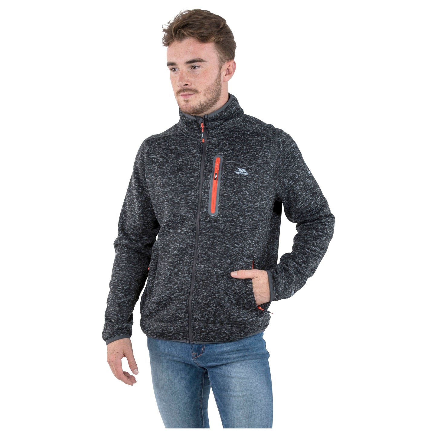 Bingham Men's Fleece Jacket in Black Marl