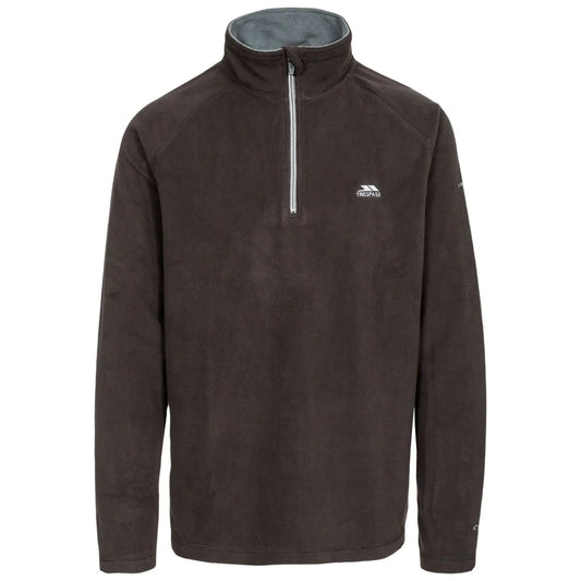 Blackford Mens Half Zip Microfleece in Black