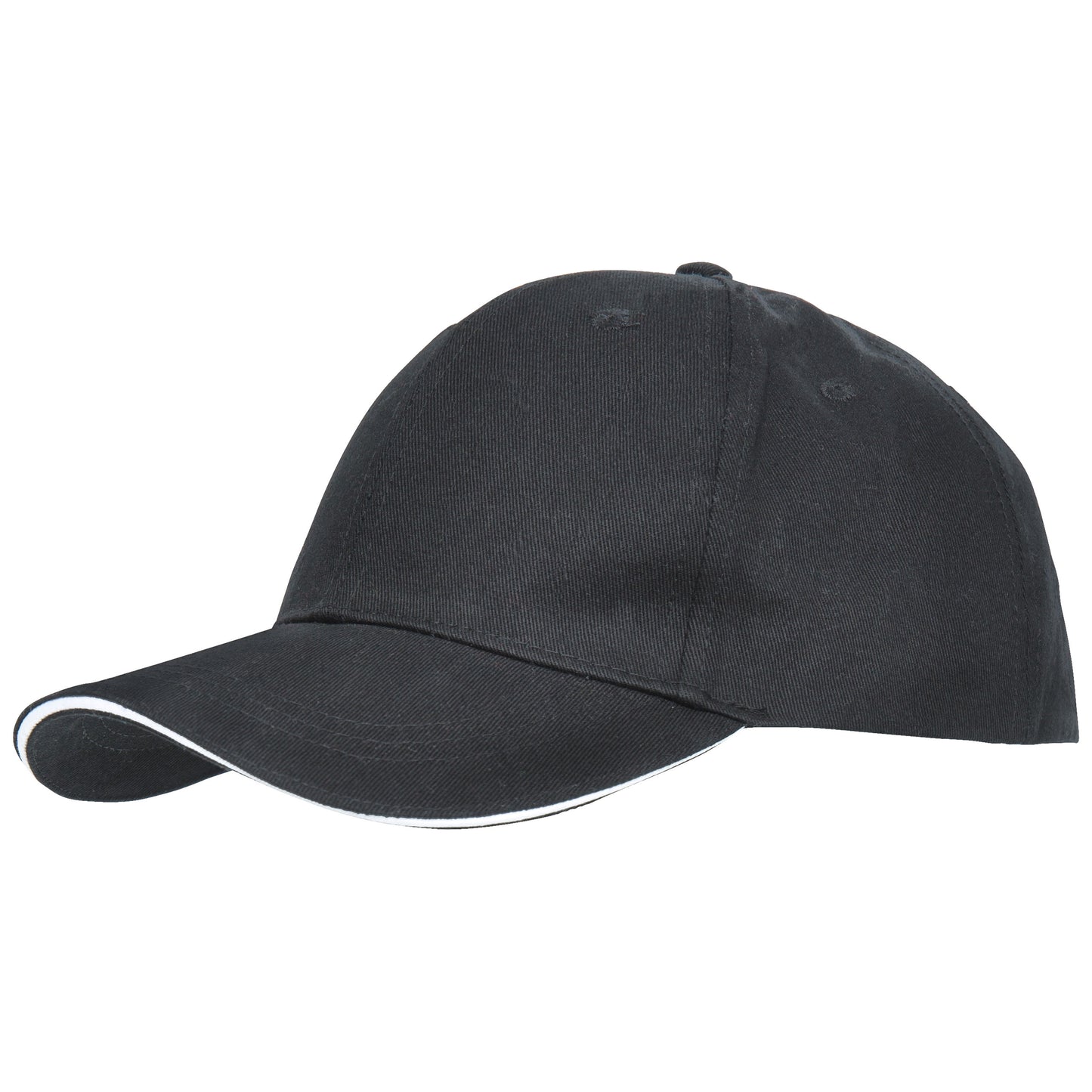 Carrigan Adults Cotton Baseball Cap in Black
