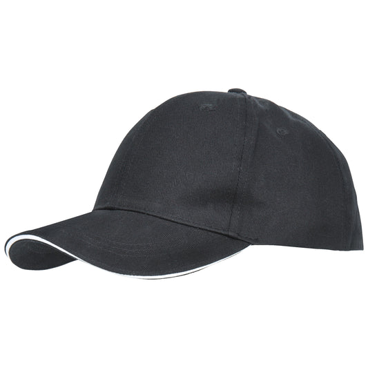 Carrigan Adults Cotton Baseball Cap in Black