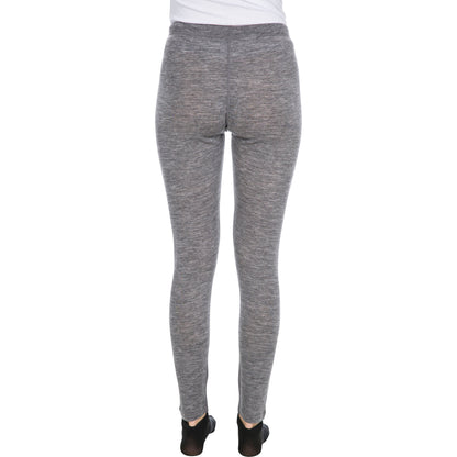 Chara Women's 100% Merino Wool Thermal Base Layer Trousers in Grey