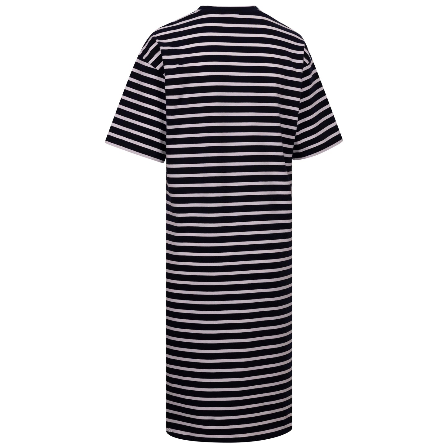 Elayna Womens Midi Dress in Navy Stripe