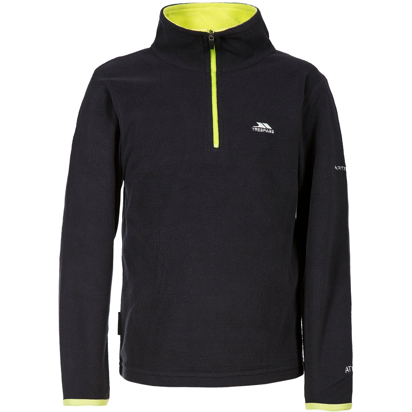 Etto Boys Half Zip Fleece in Black