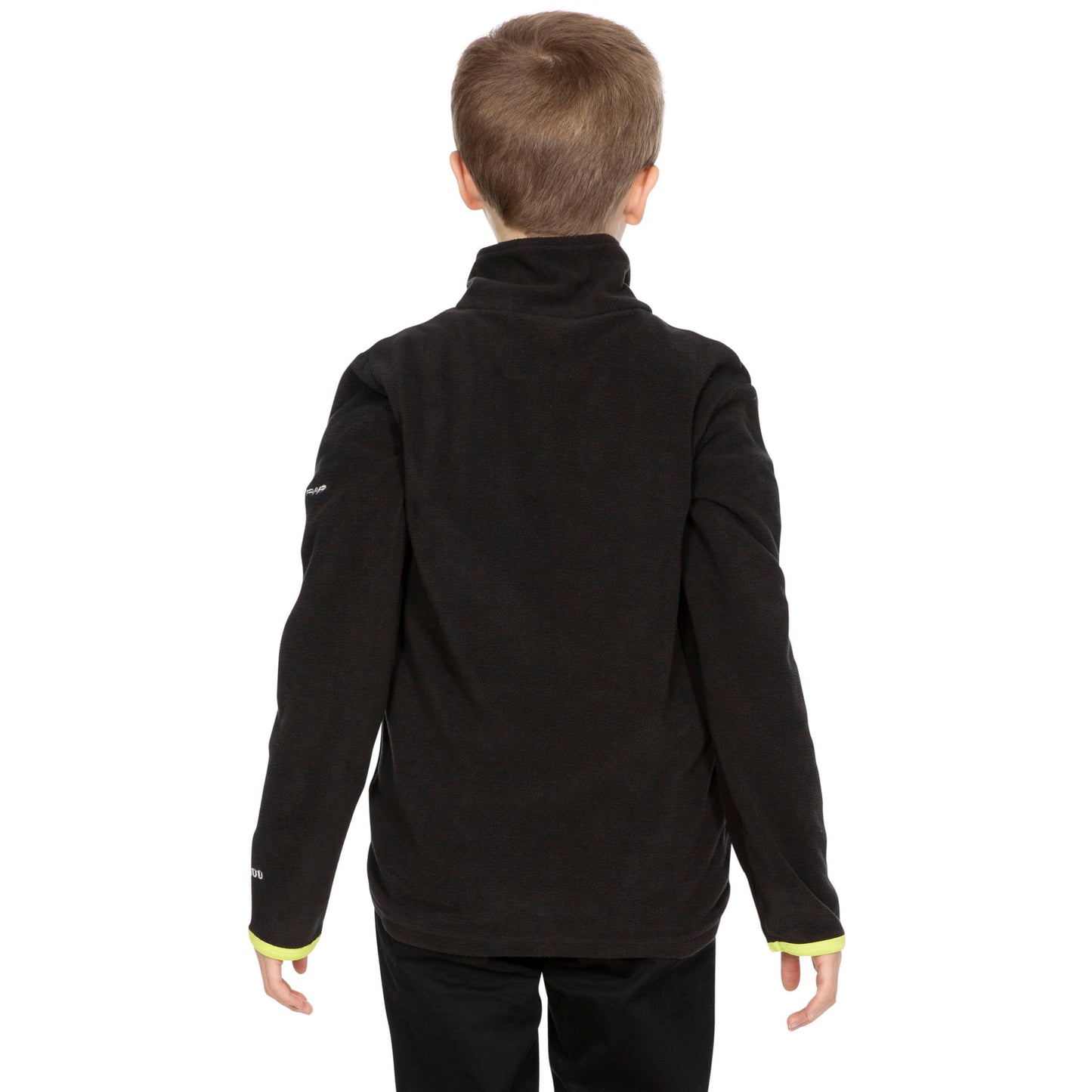Etto Boys Half Zip Fleece in Black