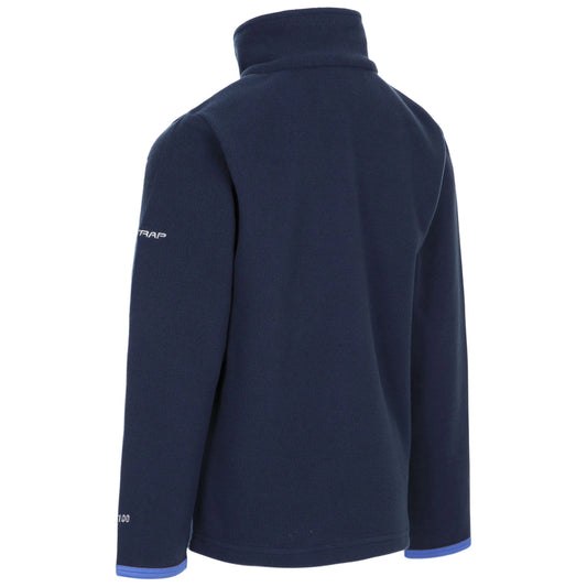Etto Boys Half Zip Fleece in Navy Blue