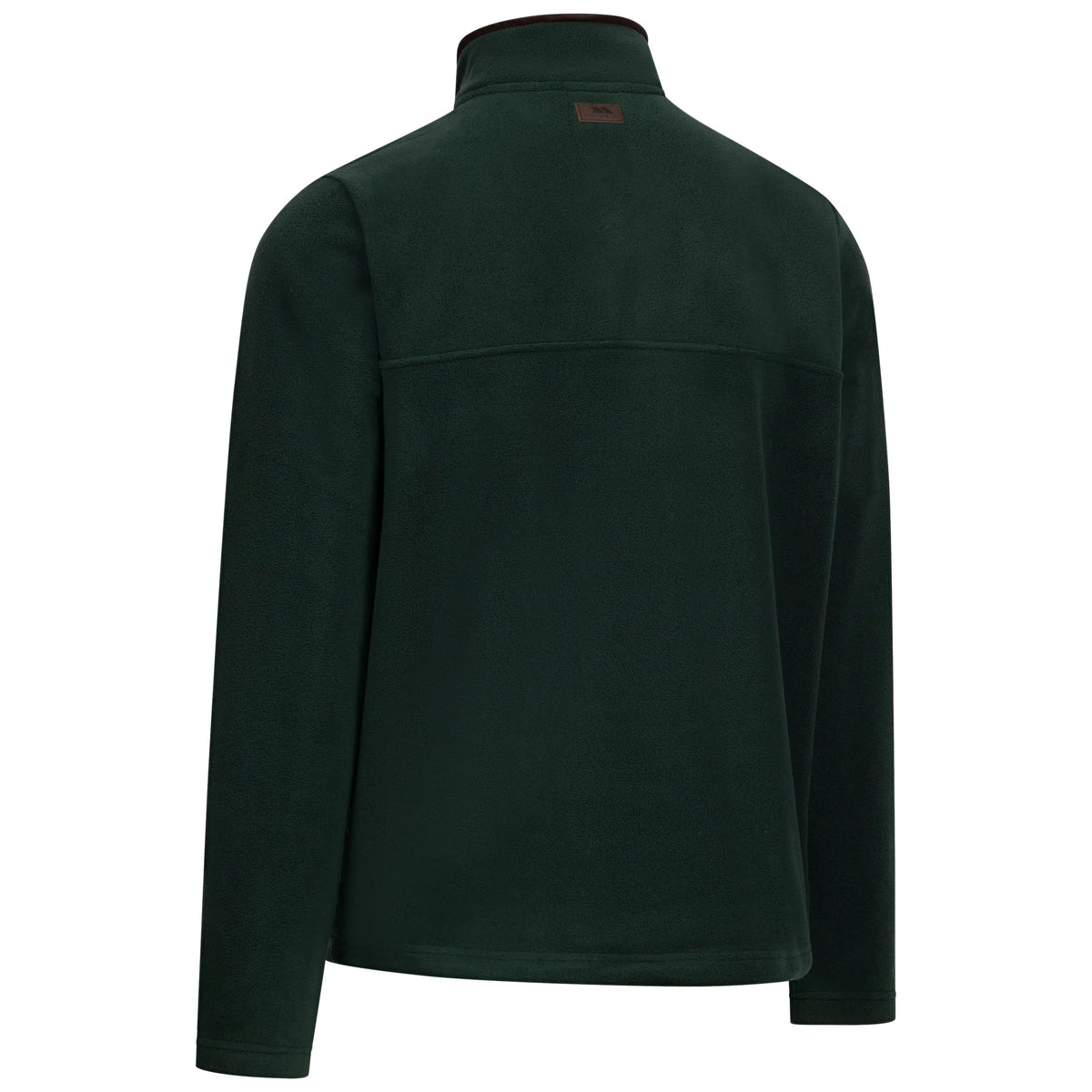 Huntar Men's Warm Quarter Zip Fleece Top in Dark Green