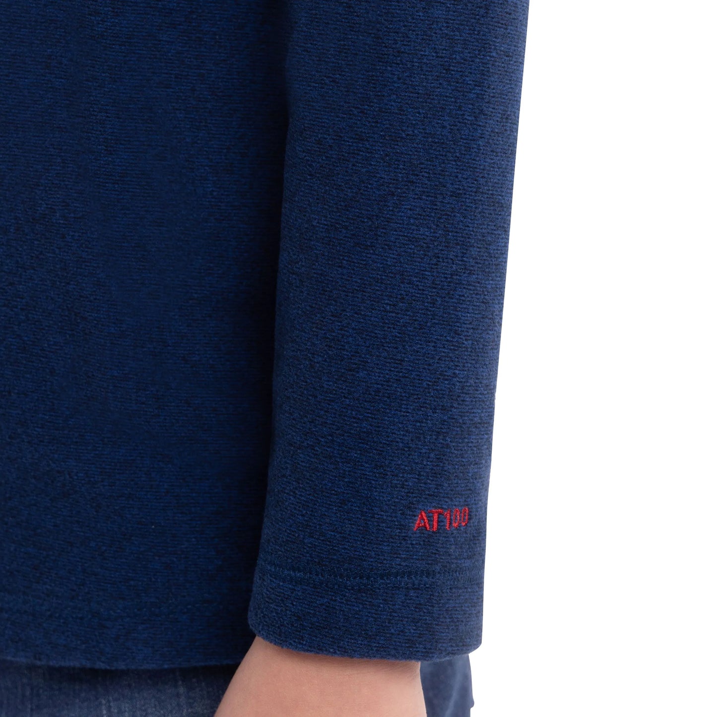 Keynote Boys Half Zip Fleece Top in Dark Blue