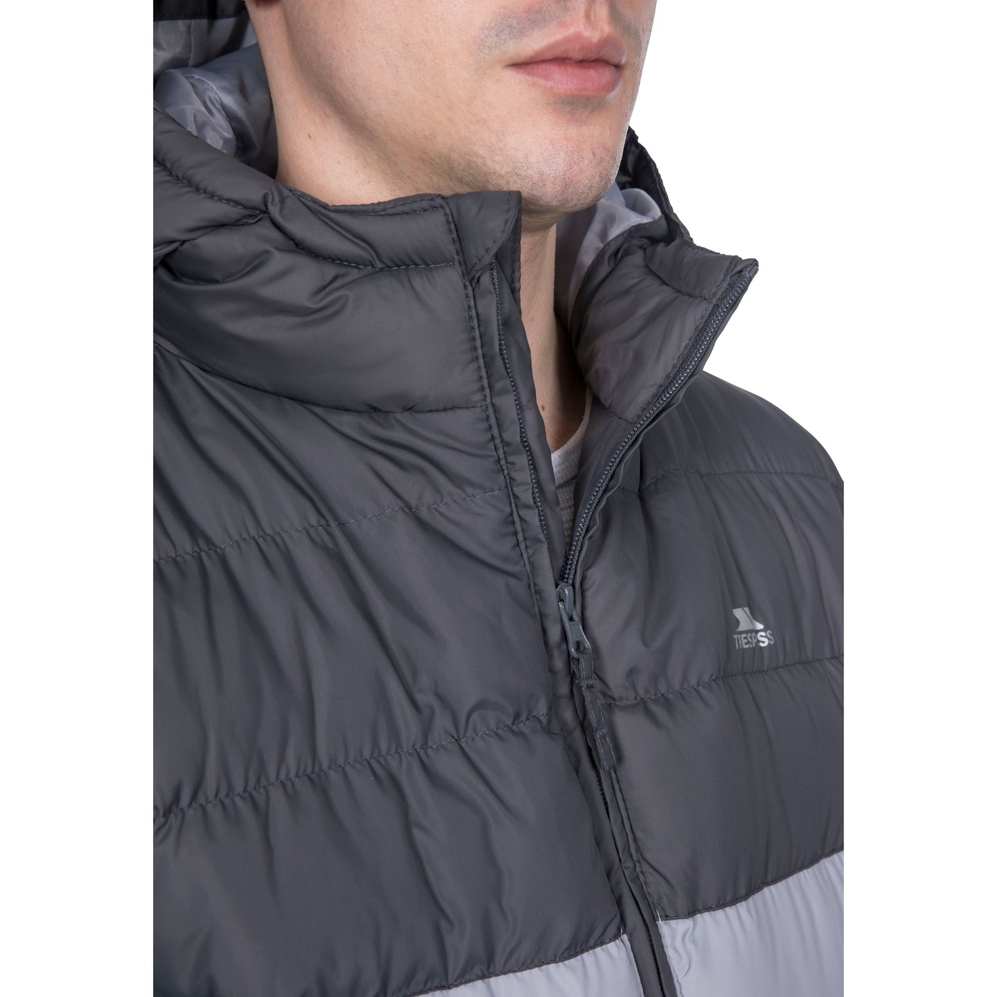 Oskar Mens Padded Jacket in Carbon Grey