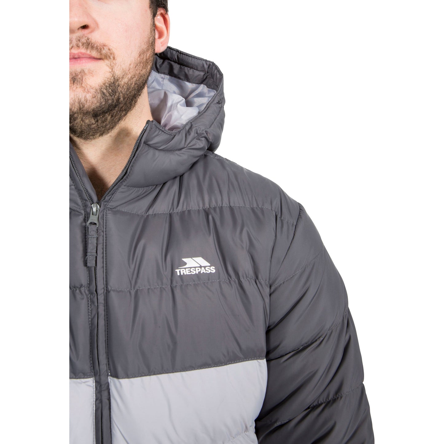 Oskar Mens Padded Jacket in Carbon Grey