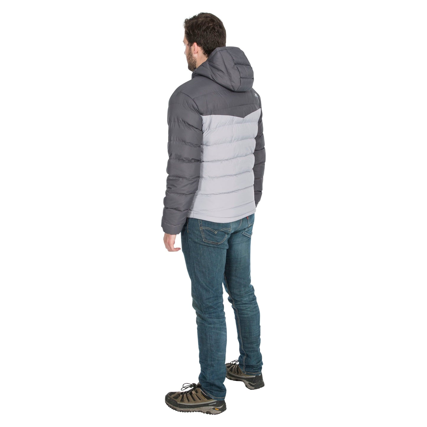 Oskar Mens Padded Jacket in Carbon Grey