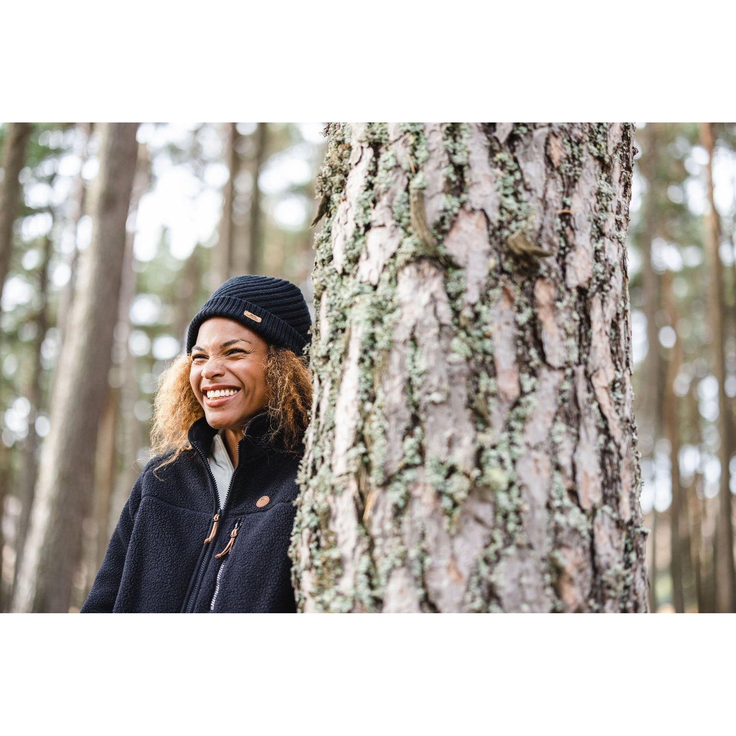 Quake Women's Sherpa Fleece Jacket in Black