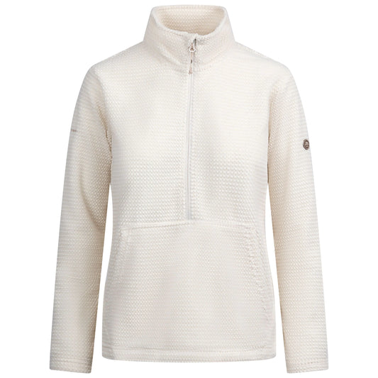 Ribes Womens 1/2 Zip Fleece in Ghost