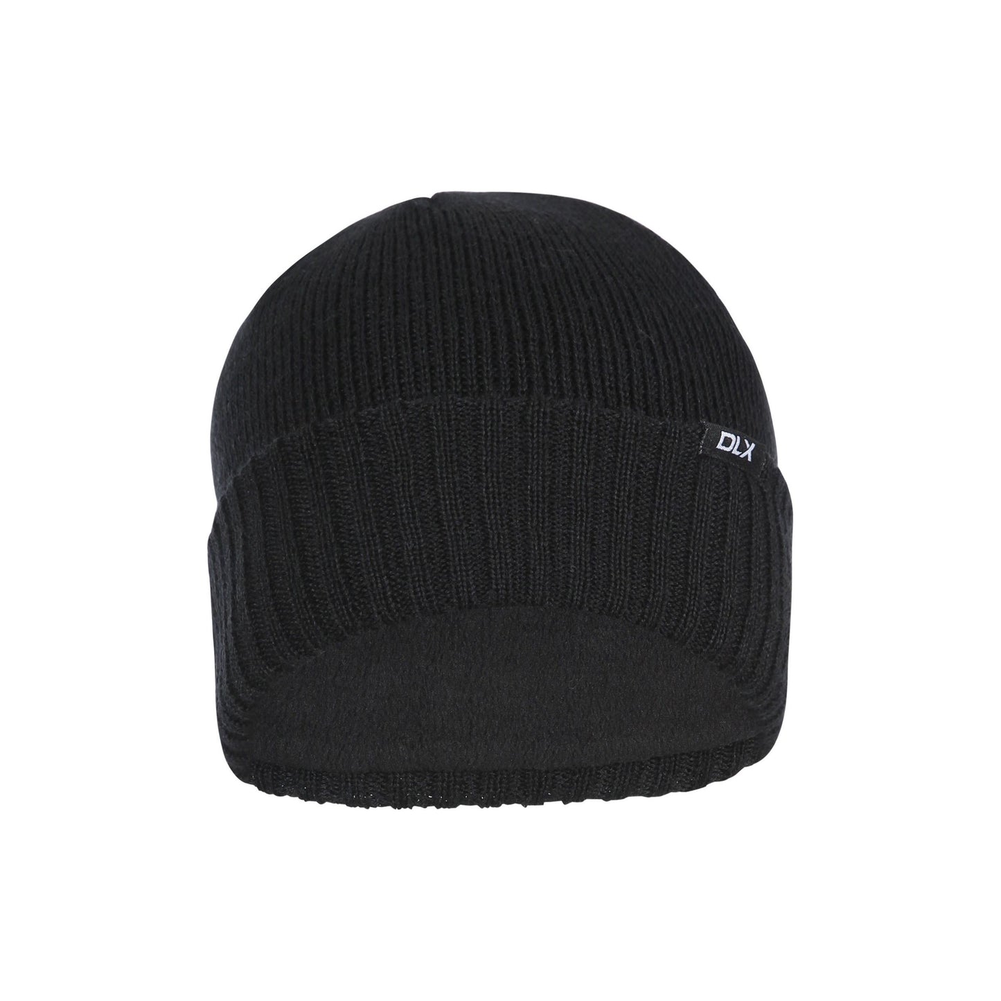 Ronan Unisex Adults DLX Knitted Wool Beanie Hat in Black