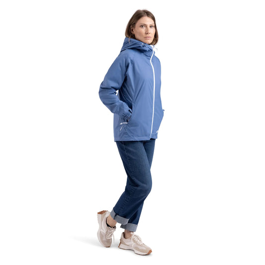 Tayah 2 Women's lightweight Waterproof Jacket in Coastal Blue