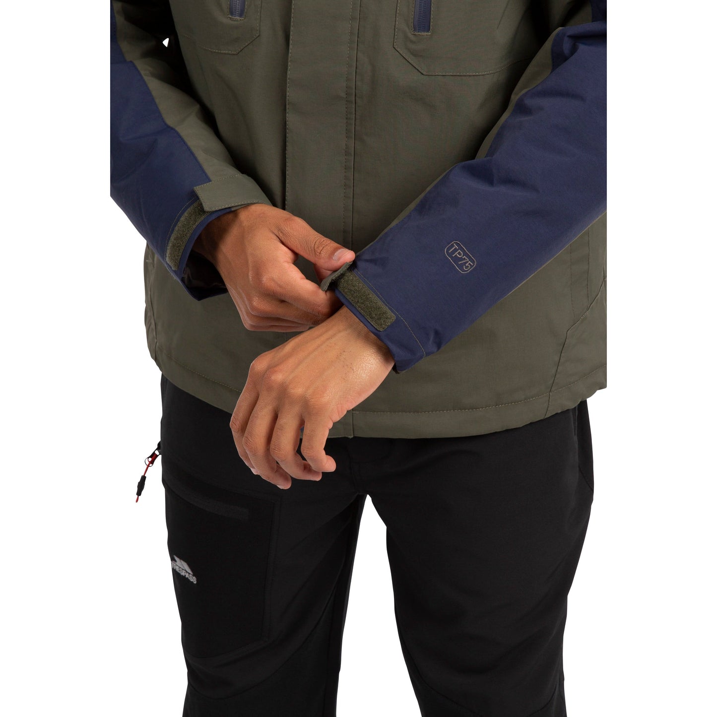 Murchan Men's Padded Waterproof Rain Jacket with Recycled Fabric in Navy