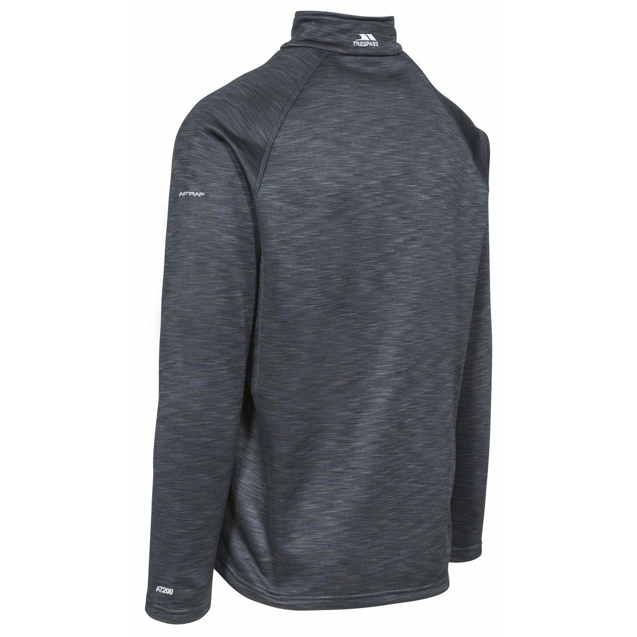 Collins Mens Half Zip Fleece Jumper in Black Marl