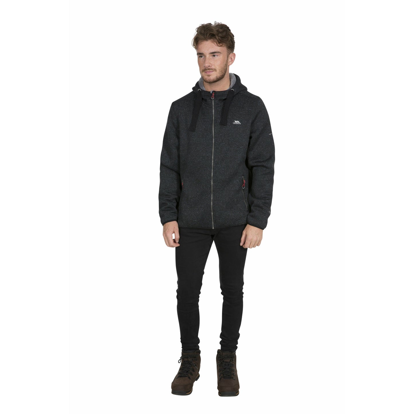 Tableypipe Men's Fleece Hoodie in Black Marl