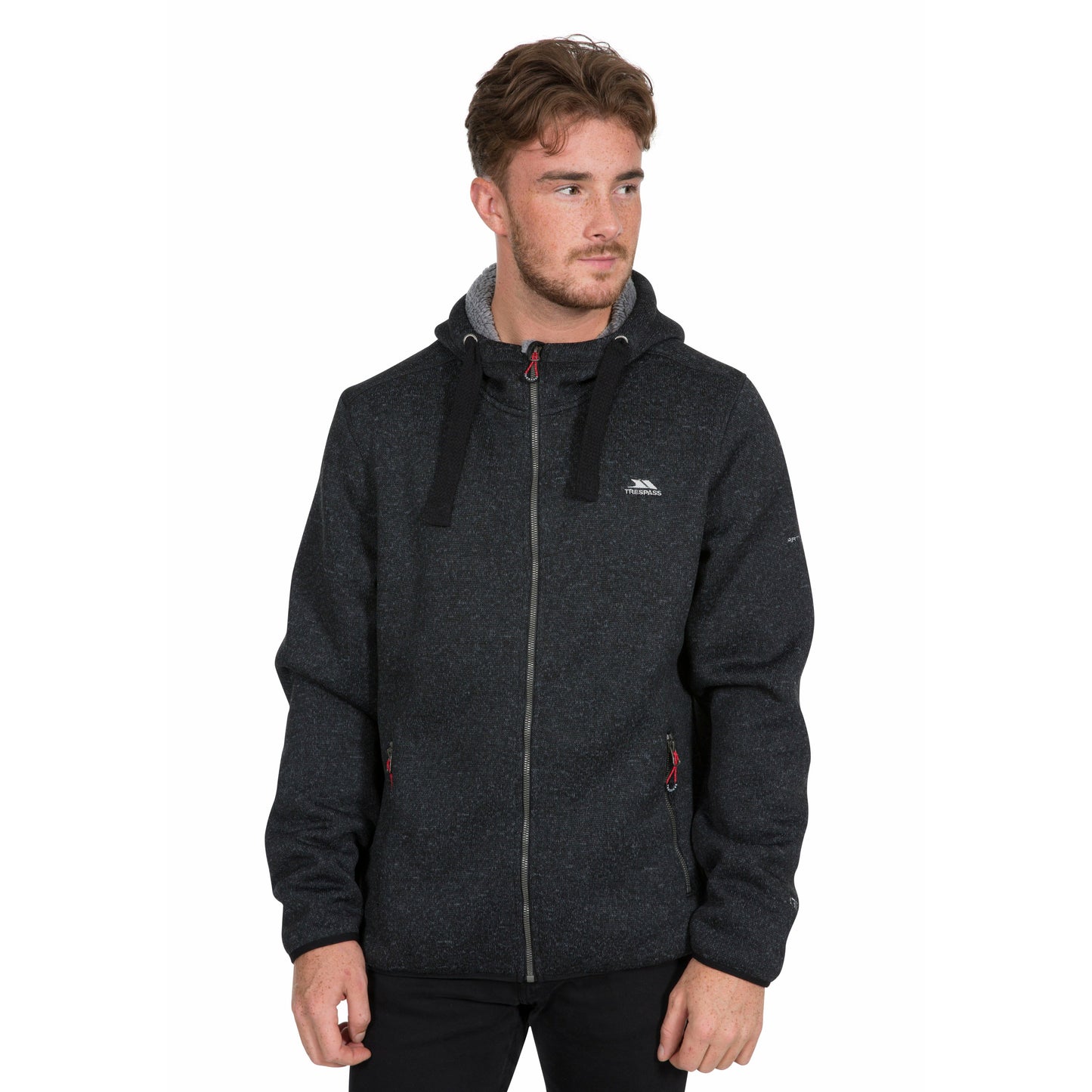 Tableypipe Men's Fleece Hoodie in Black Marl