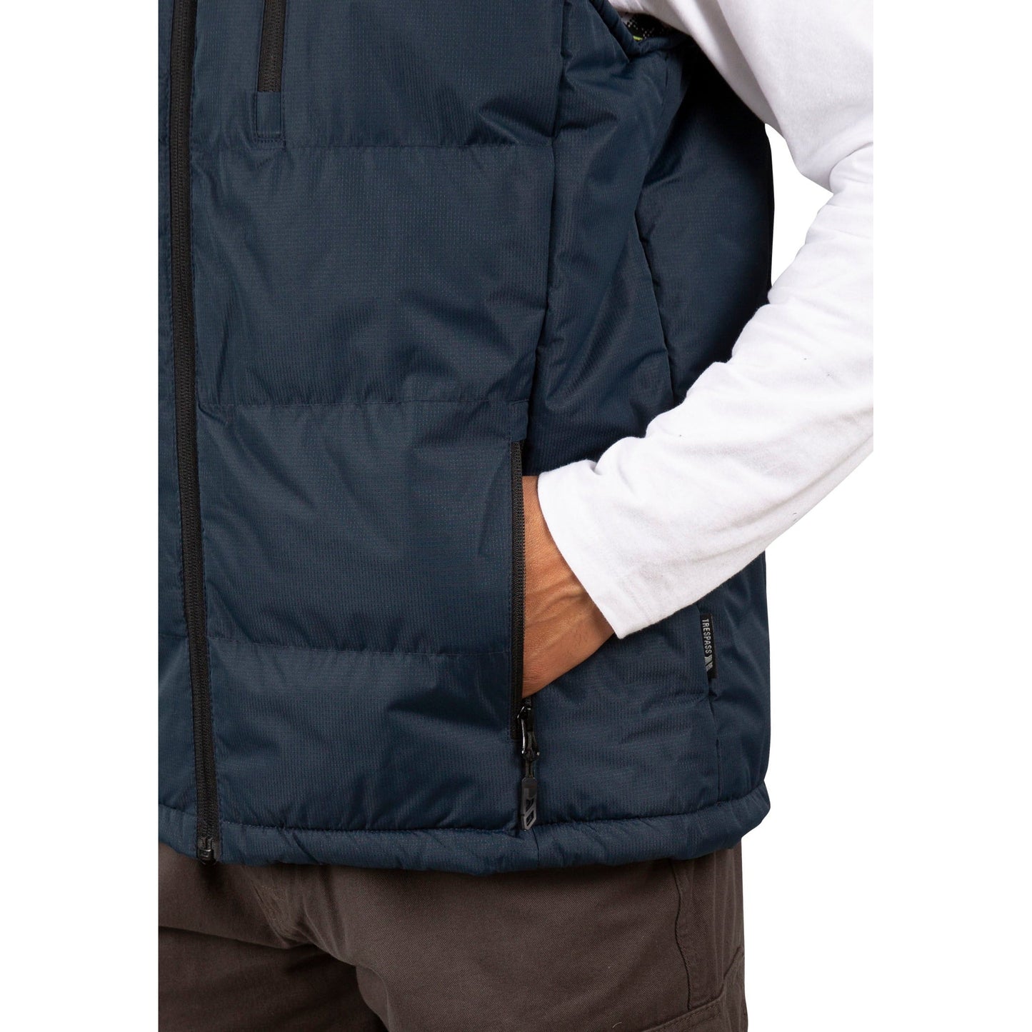 Clasp Mens Padded Gilet - Navy