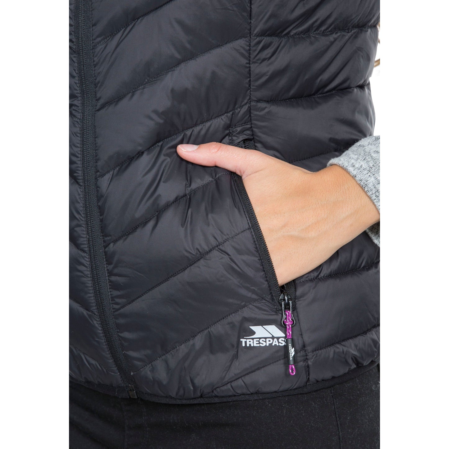 Giana Women's Down Filled Gilet in Black