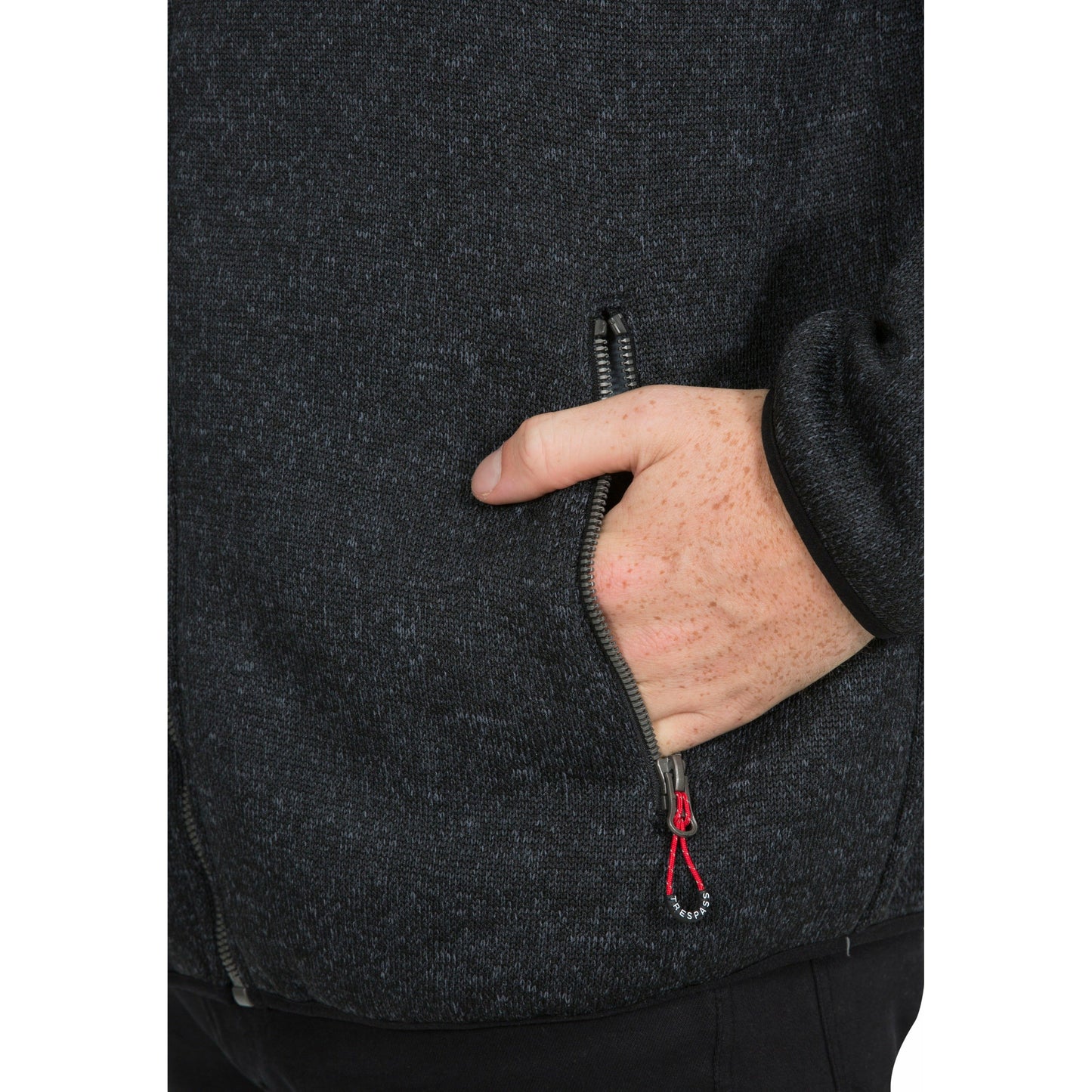 Tableypipe Men's Fleece Hoodie in Black Marl