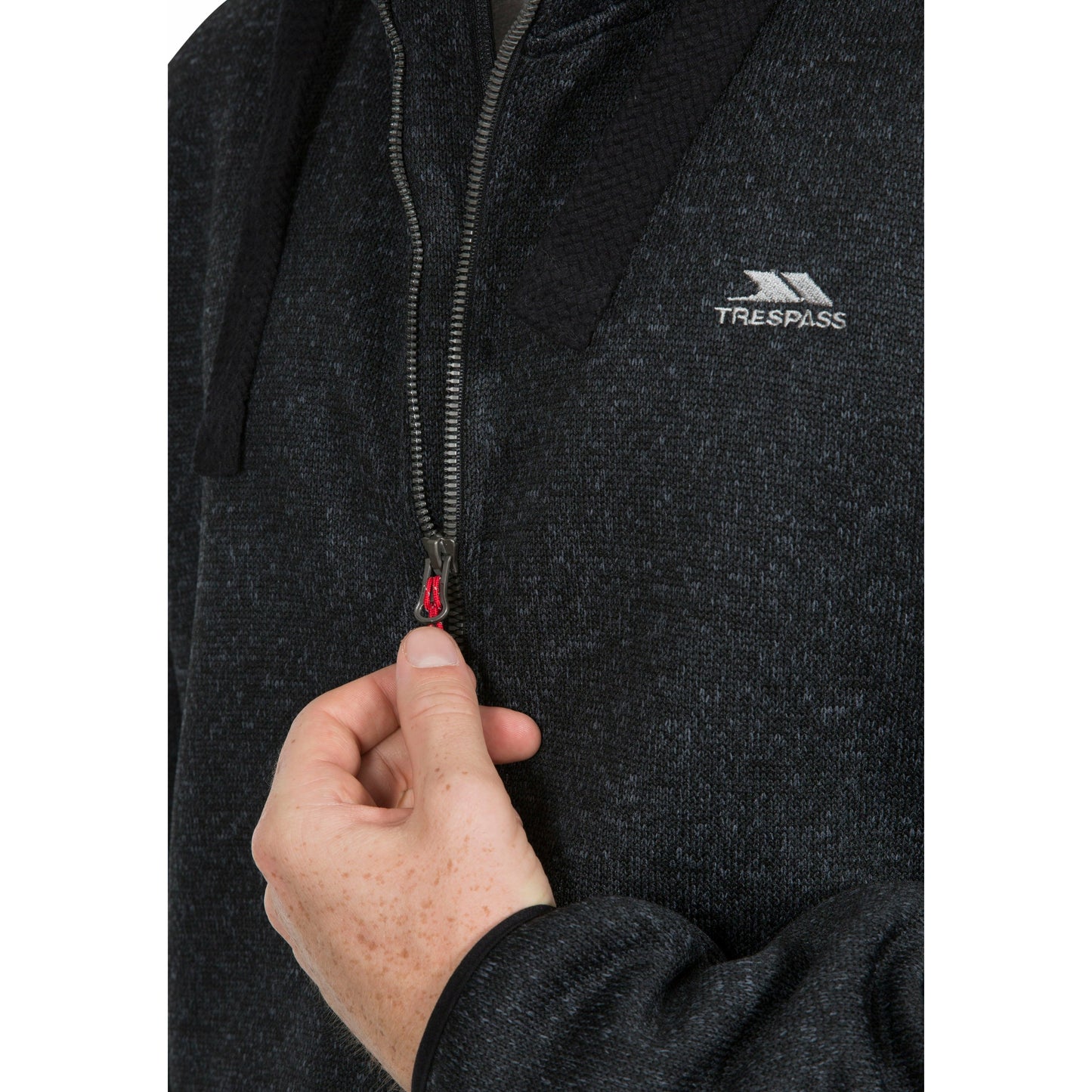 Tableypipe Men's Fleece Hoodie in Black Marl