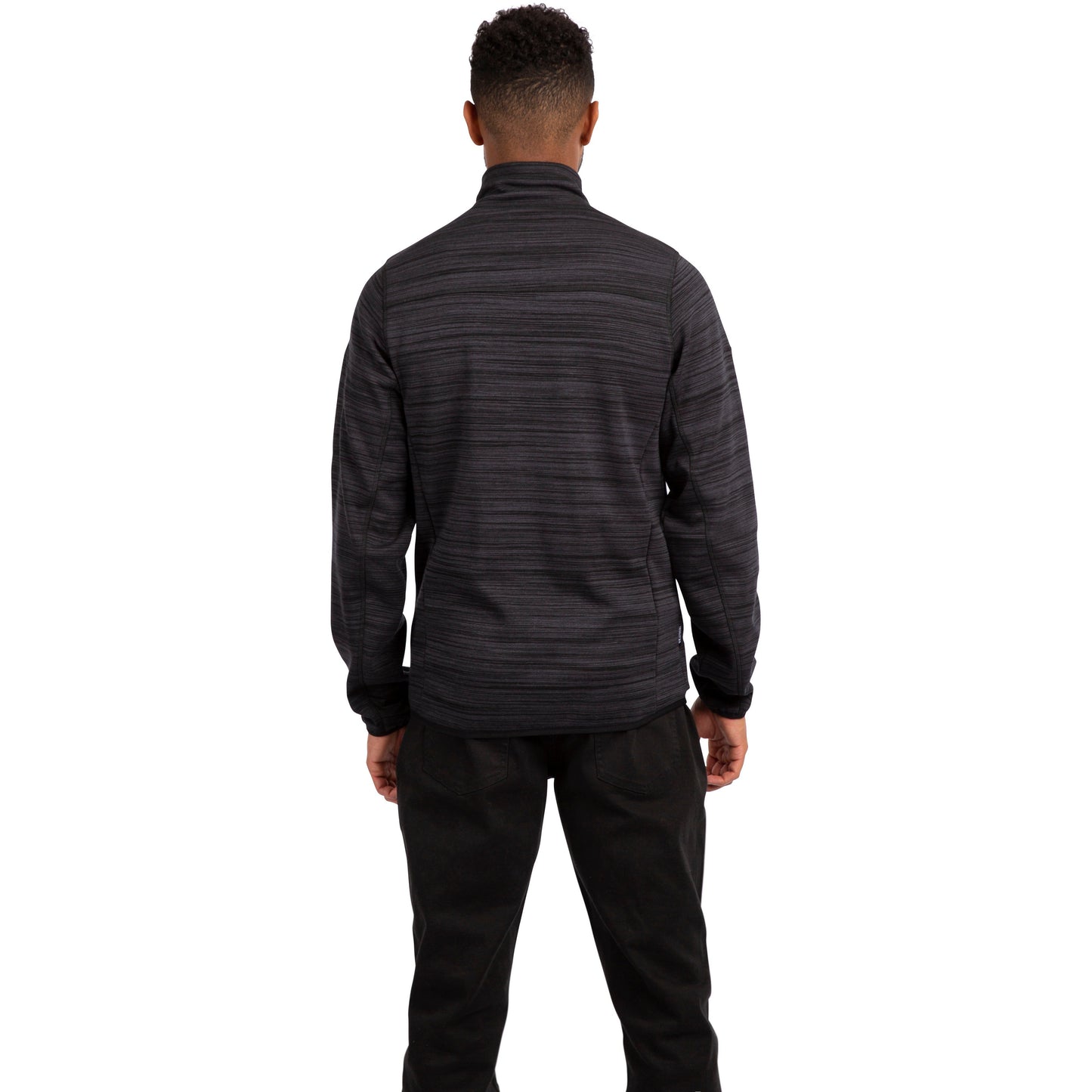 Abbast Men's Fleece Jacket in Black Marl