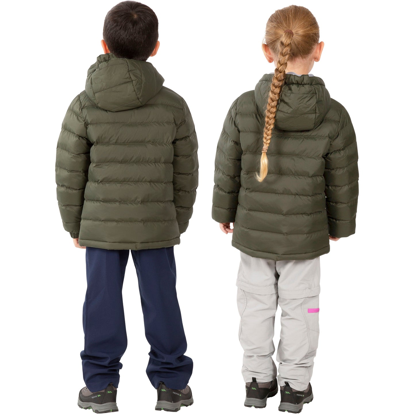 Aksel Kids Padded Water Resistant Jacket in Ivy Green