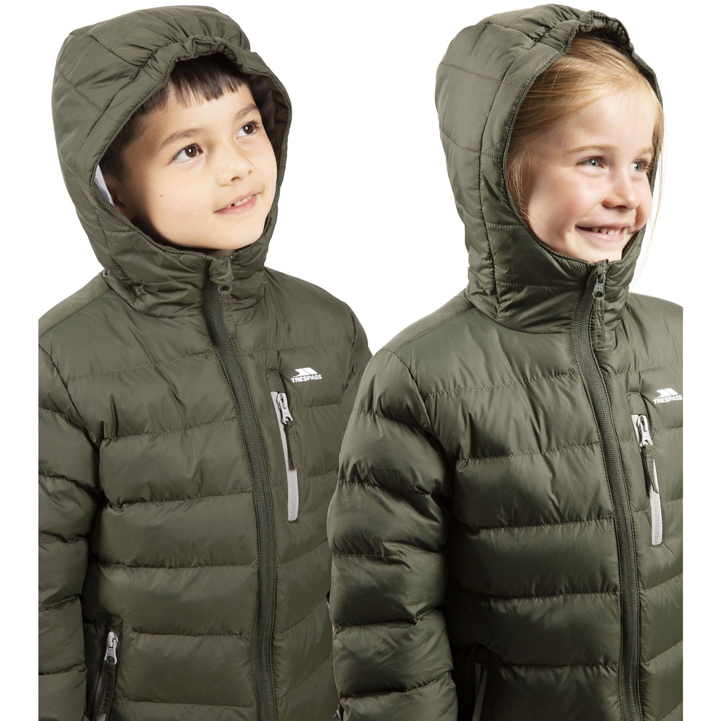 Aksel Kids Padded Water Resistant Jacket in Ivy Green