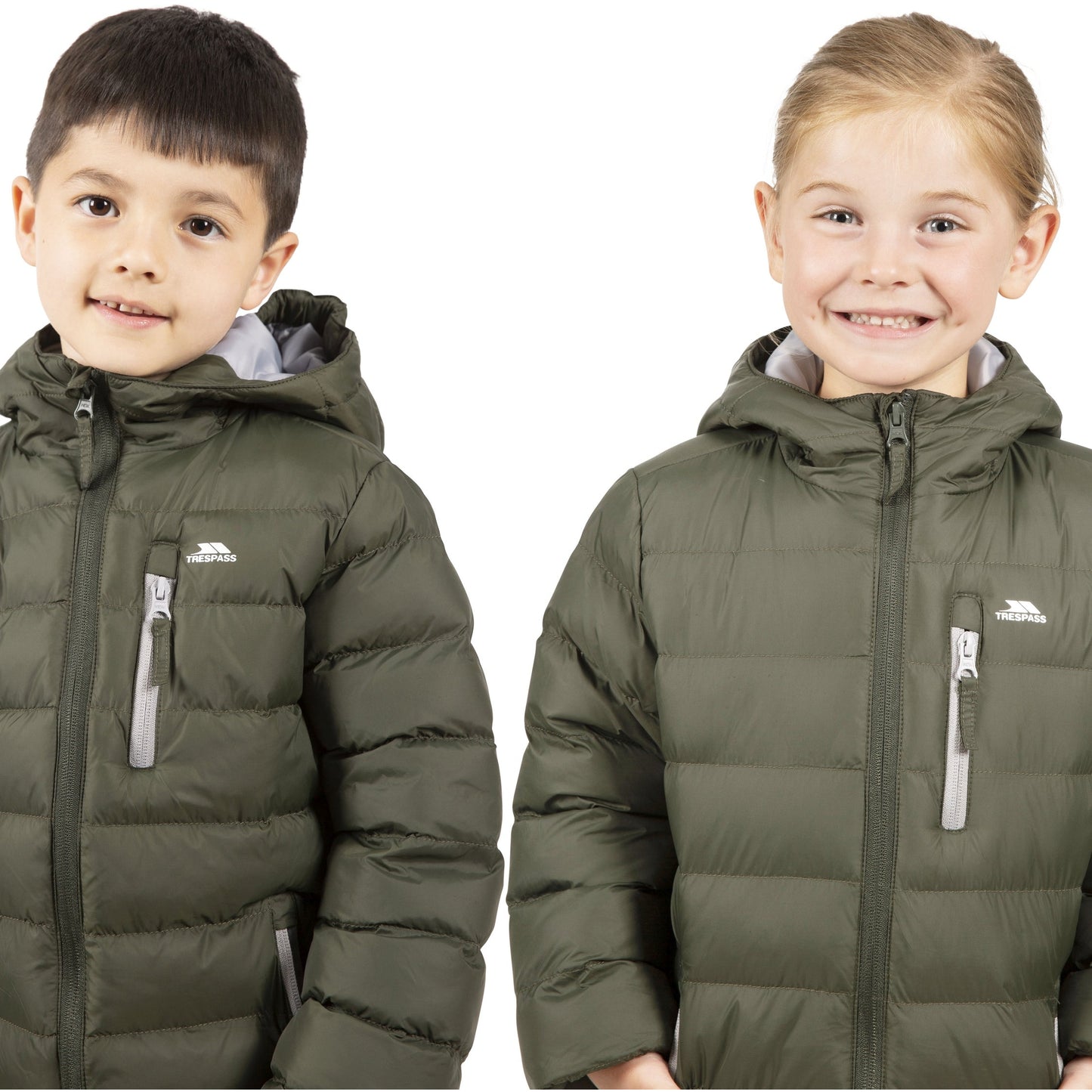 Aksel Kids Padded Water Resistant Jacket in Ivy Green