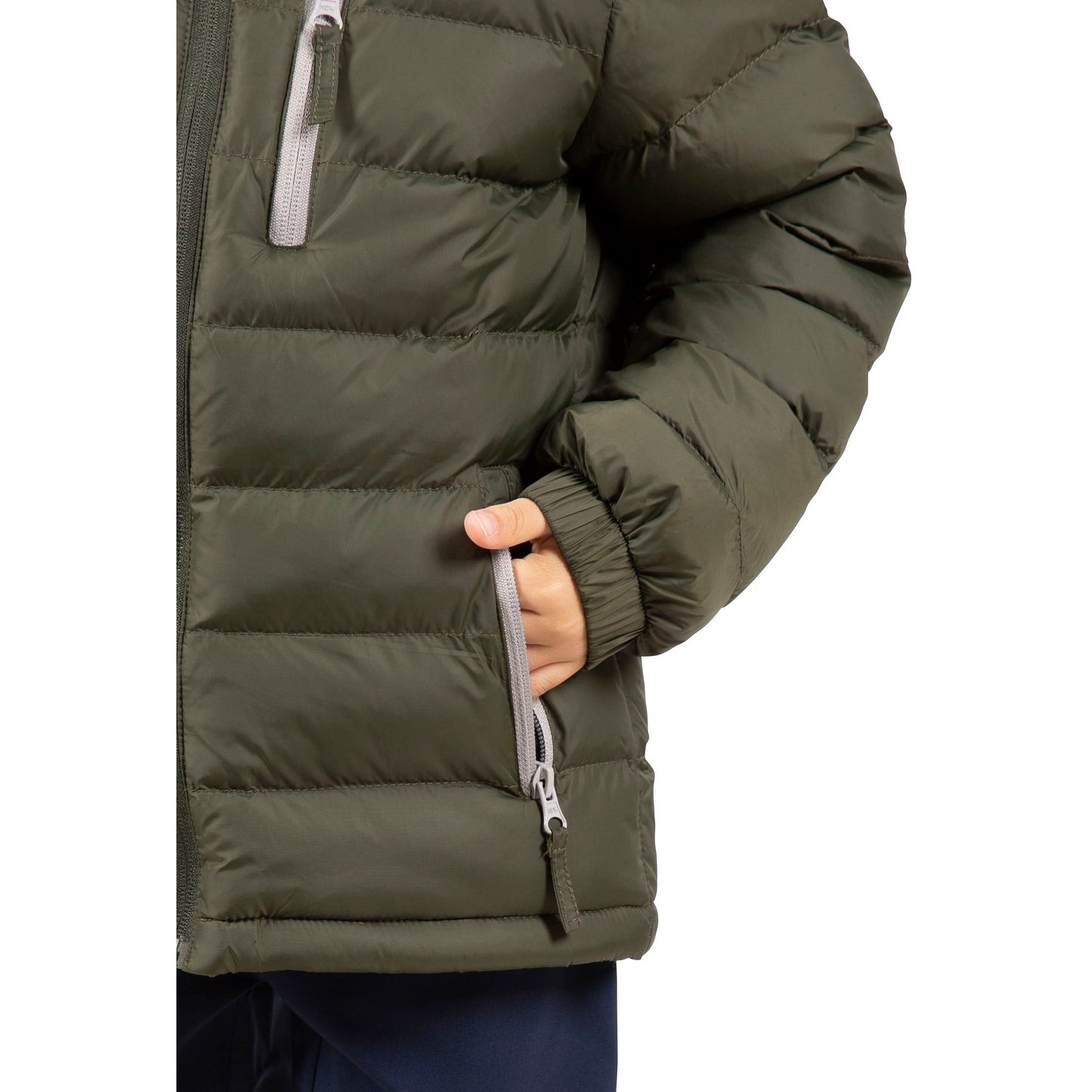 Aksel Kids Padded Water Resistant Jacket in Ivy Green