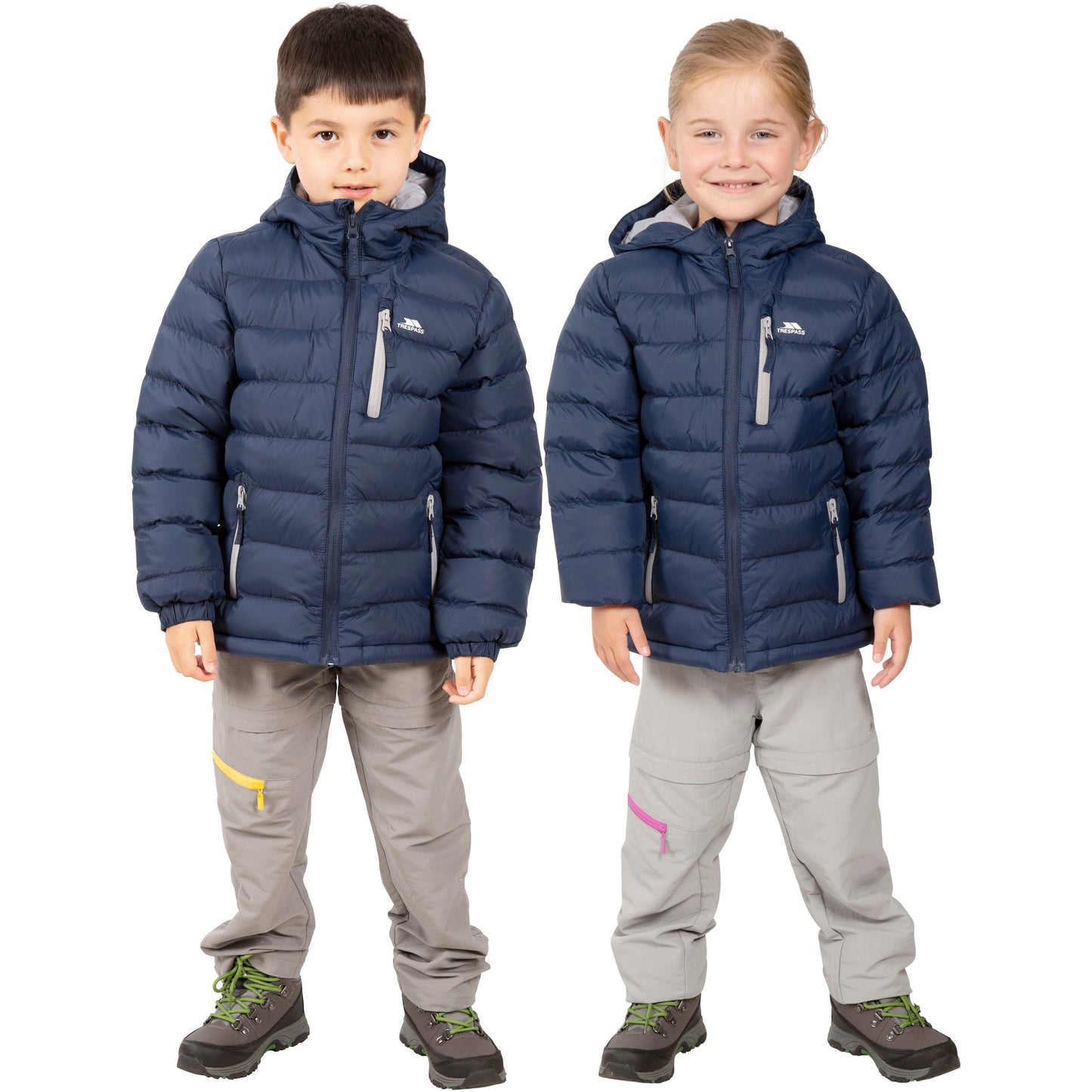 Aksel Kids Padded Water Resistant Jacket in Navy