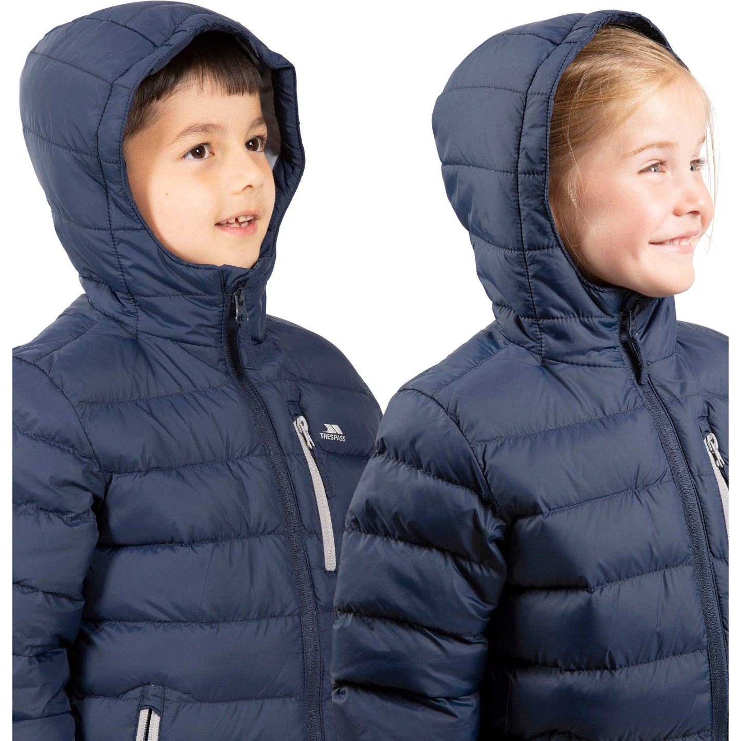 Aksel Kids Padded Water Resistant Jacket in Navy